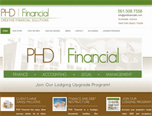Tablet Screenshot of phdfinancialllc.com